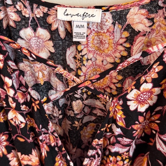 Love, Fire | Floral Patterned Open Arm Dress - Picture 5 of 14